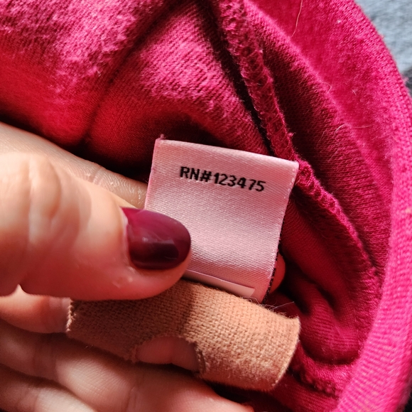 Juicy Couture Magenta Pink Velour Bedazzled Tracksuit Hoodie - Picture 9 of 10